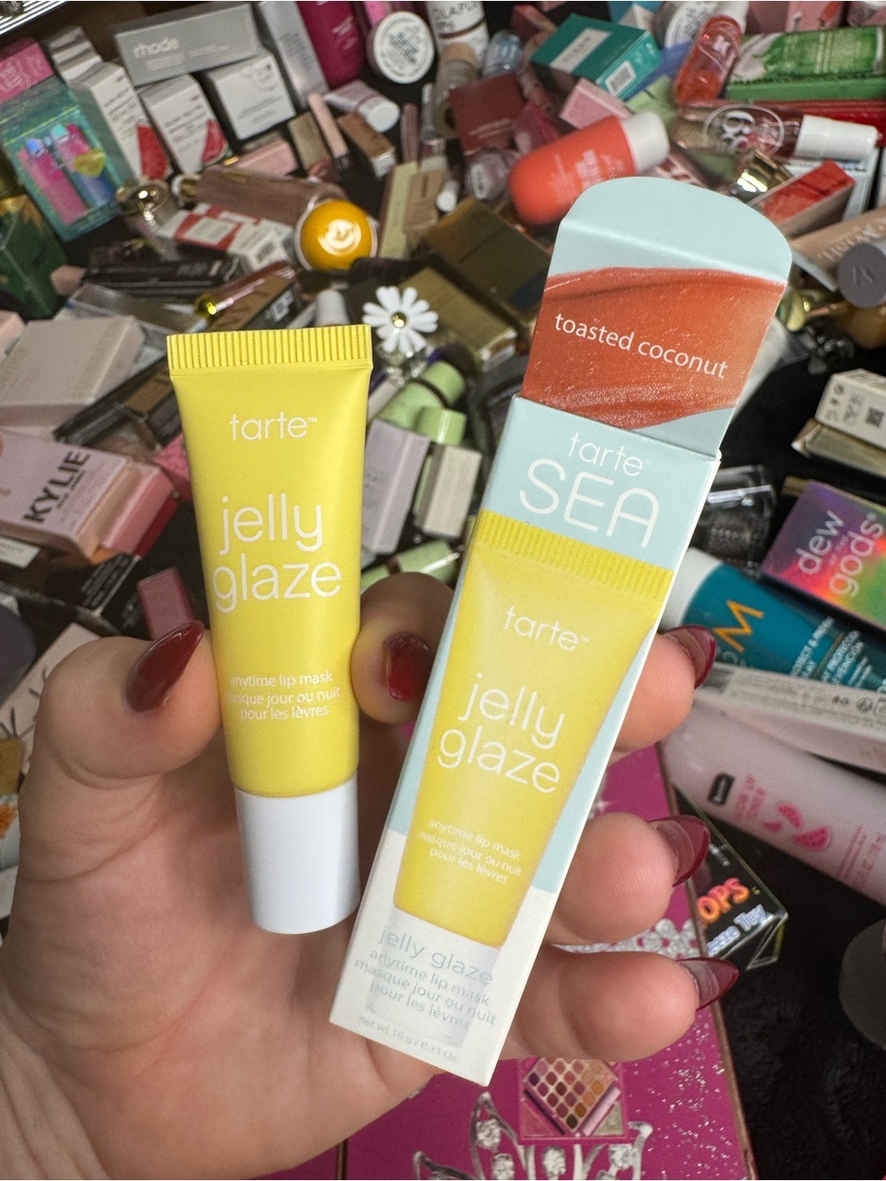 tarte Jelly Glaze Lip Mask — Yellow Tube with Blue Box Accent